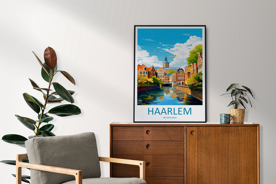 Haarlem Travel Print Haarlem Home Décor Haarlem Art Print Haarlem Wall Print For Netherlands Haarlem Gift For Haarlem Wall Art Netherlands