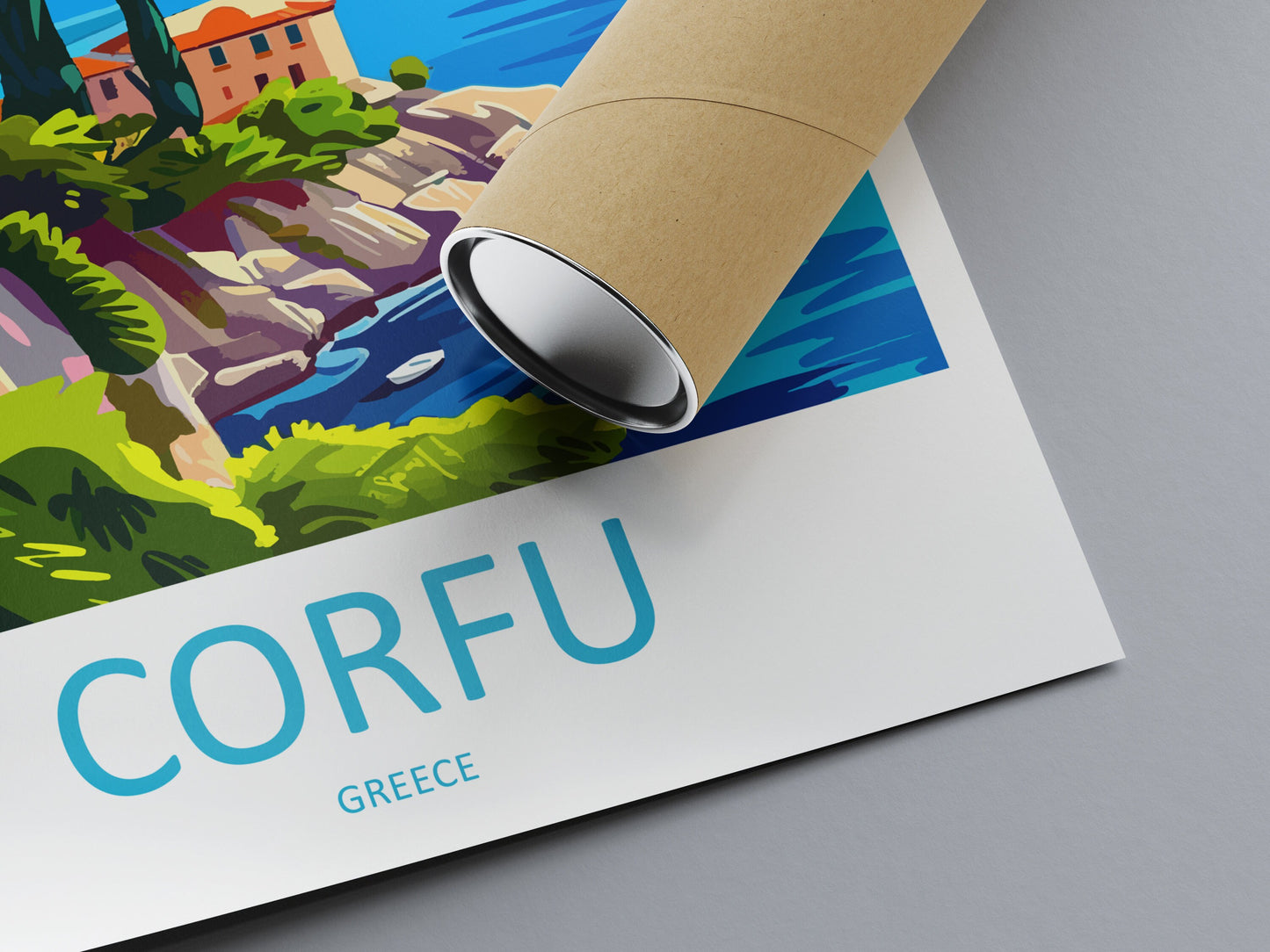 Corfu Travel Print Wall Art Corfu Greece Wall Hanging Home Decoration Corfu Gift Art Lovers Wall Art Print Corfu Wall Décor Greece Poster