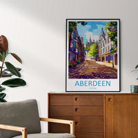 Aberdeen Print Aberdeen Home Décor Scotland City Art Print Aberdeen Wall Art for Scotland Enthusiast Gift Wall Hanging Aberdeen Cityscape