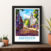 Aberdeen Print Aberdeen Home Décor Scotland City Art Print Aberdeen Wall Art for Scotland Enthusiast Gift Wall Hanging Aberdeen Cityscape