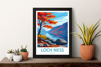 Loch Ness Print Loch Ness Home Décor Landscape Art Print Loch Ness Wall Art for Scotland Enthusiast Gift Wall Hanging Loch Ness Scotland Art