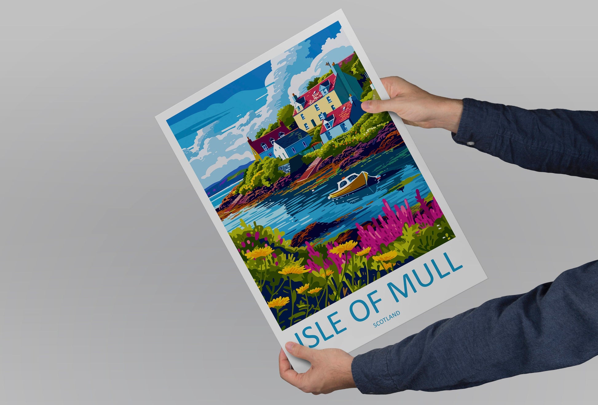 Isle Of Mull Travel Print Wall Art Isle Of Mull Wall Hanging Home Décor Isle Of Mull Gift Art Lovers Scotland Art Lover Gift Isle Of Mull