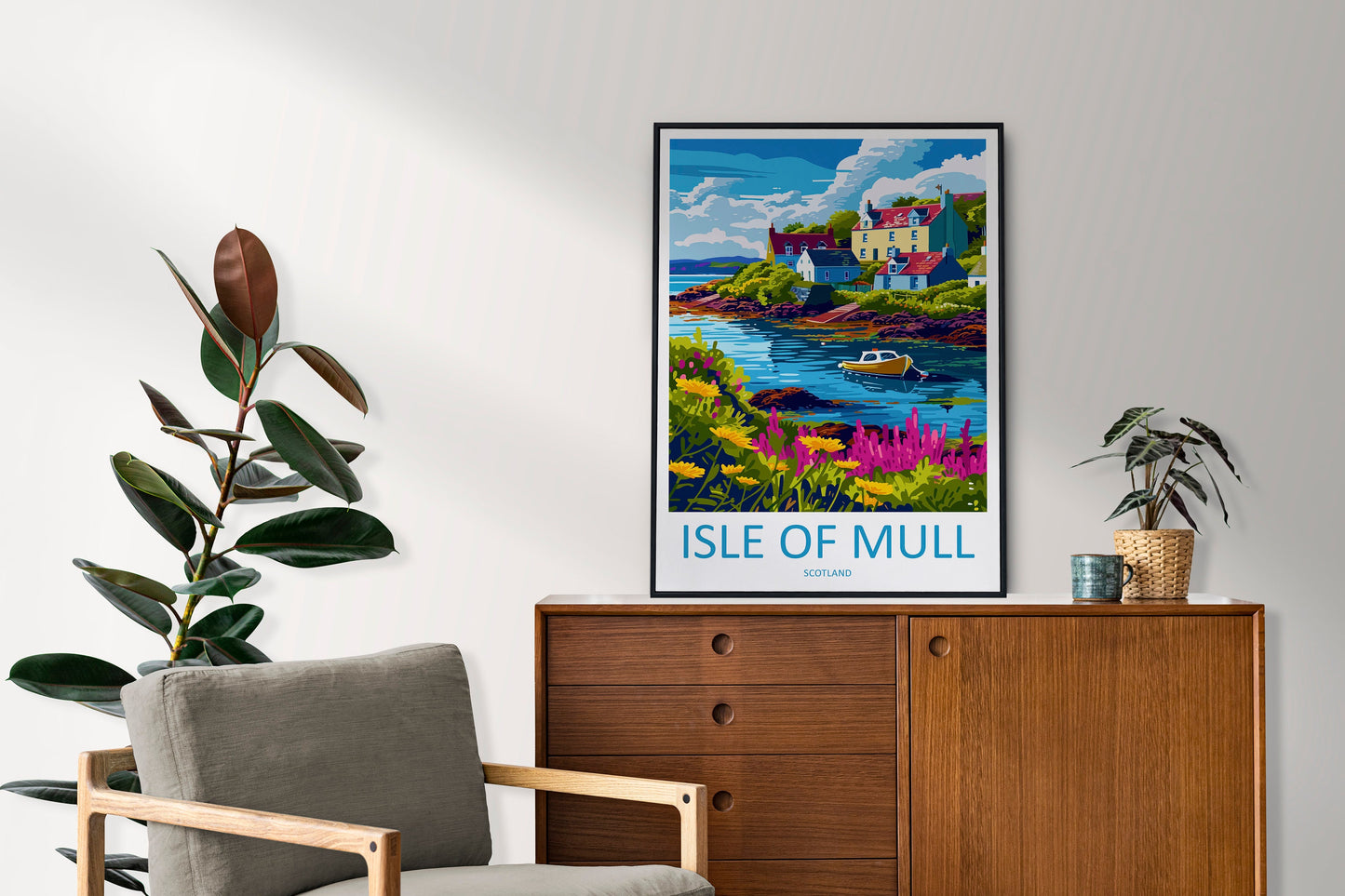 Isle Of Mull Travel Print Wall Art Isle Of Mull Wall Hanging Home Décor Isle Of Mull Gift Art Lovers Scotland Art Lover Gift Isle Of Mull