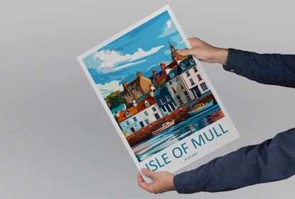 Isle Of Mull Travel Print Wall Art Isle Of Mull Wall Hanging Home Décor Isle Of Mull Gift Art Lovers Scotland Art Lover Gift Isle Of Mull