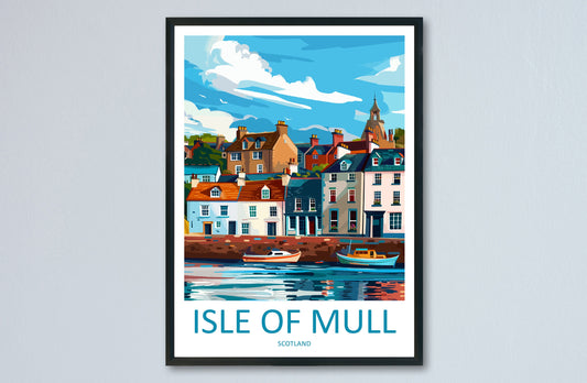 Isle Of Mull Travel Print Wall Art Isle Of Mull Wall Hanging Home Décor Isle Of Mull Gift Art Lovers Scotland Art Lover Gift Isle Of Mull