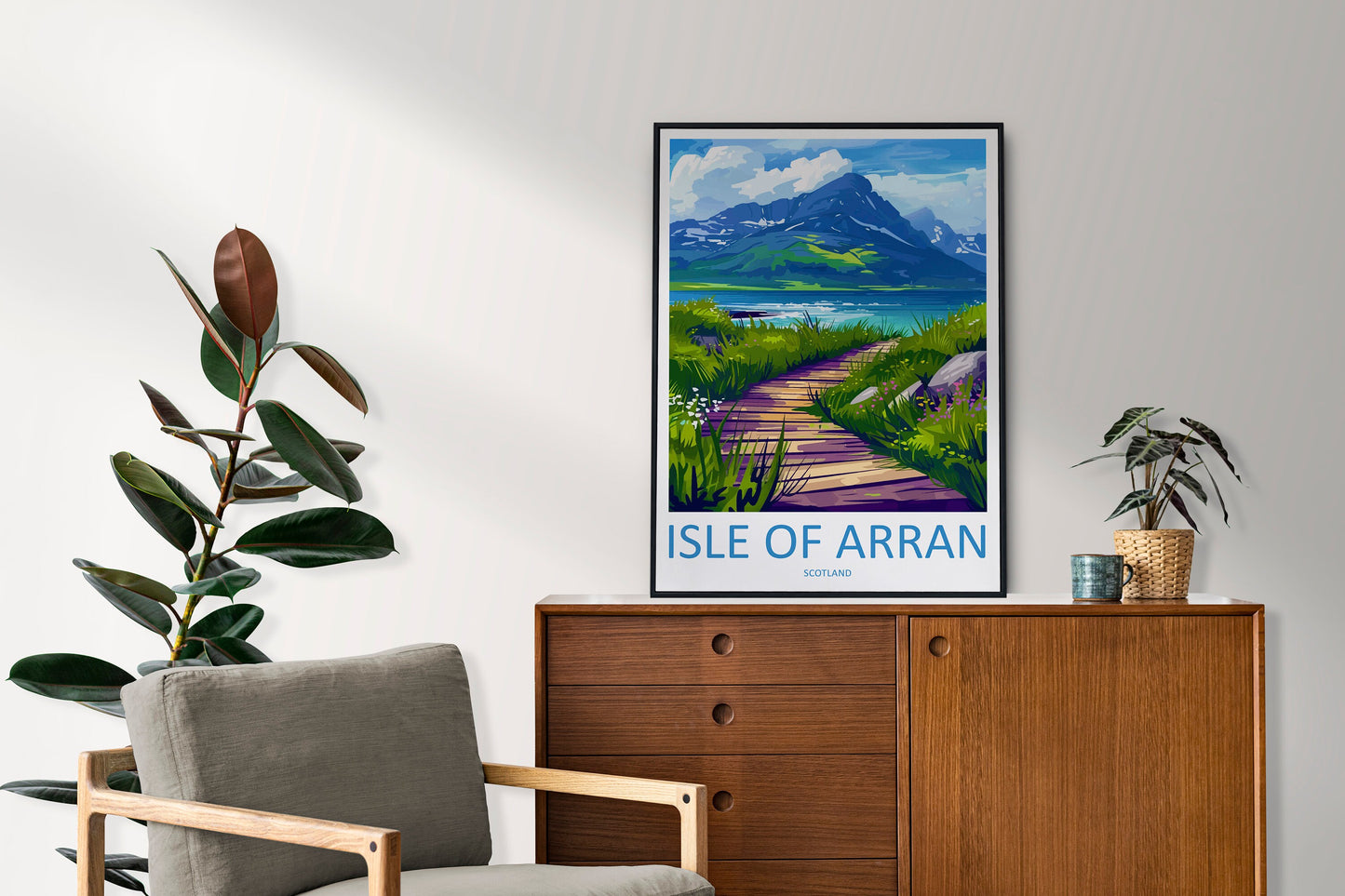 Isle Of Arran Travel Print Wall Art Isle Of Arran Wall Hanging Home Décor Isle Of Arran Gift Art Lovers Scotland Art Lover Gift Isle Poster