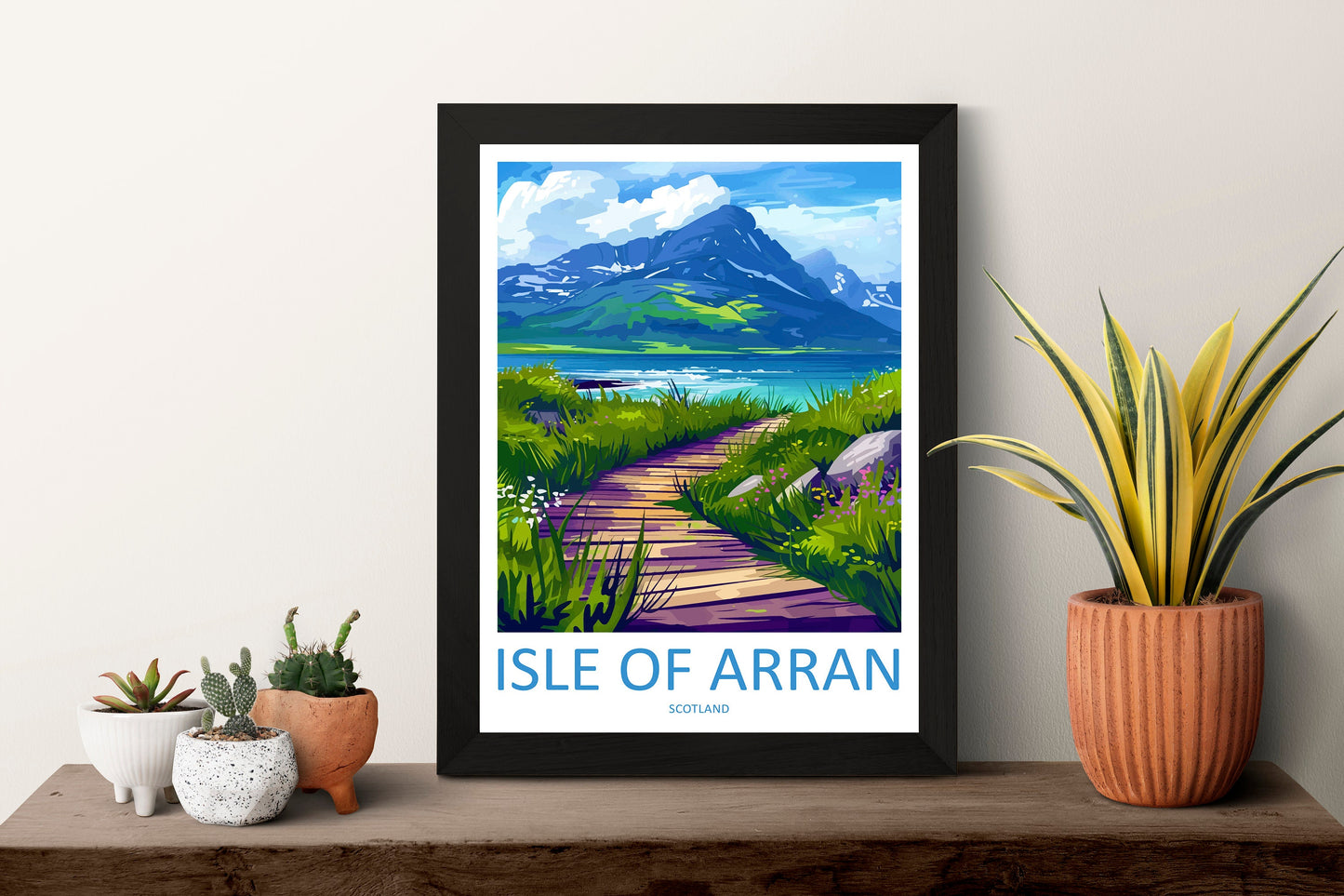 Isle Of Arran Travel Print Wall Art Isle Of Arran Wall Hanging Home Décor Isle Of Arran Gift Art Lovers Scotland Art Lover Gift Isle Poster