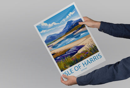Isle Of Harris Travel Print Wall Art Isle Of Harris Wall Hanging Home Décor Isle Of Harris Gift Art Lovers Scotland Art Lover Gift Isle Art