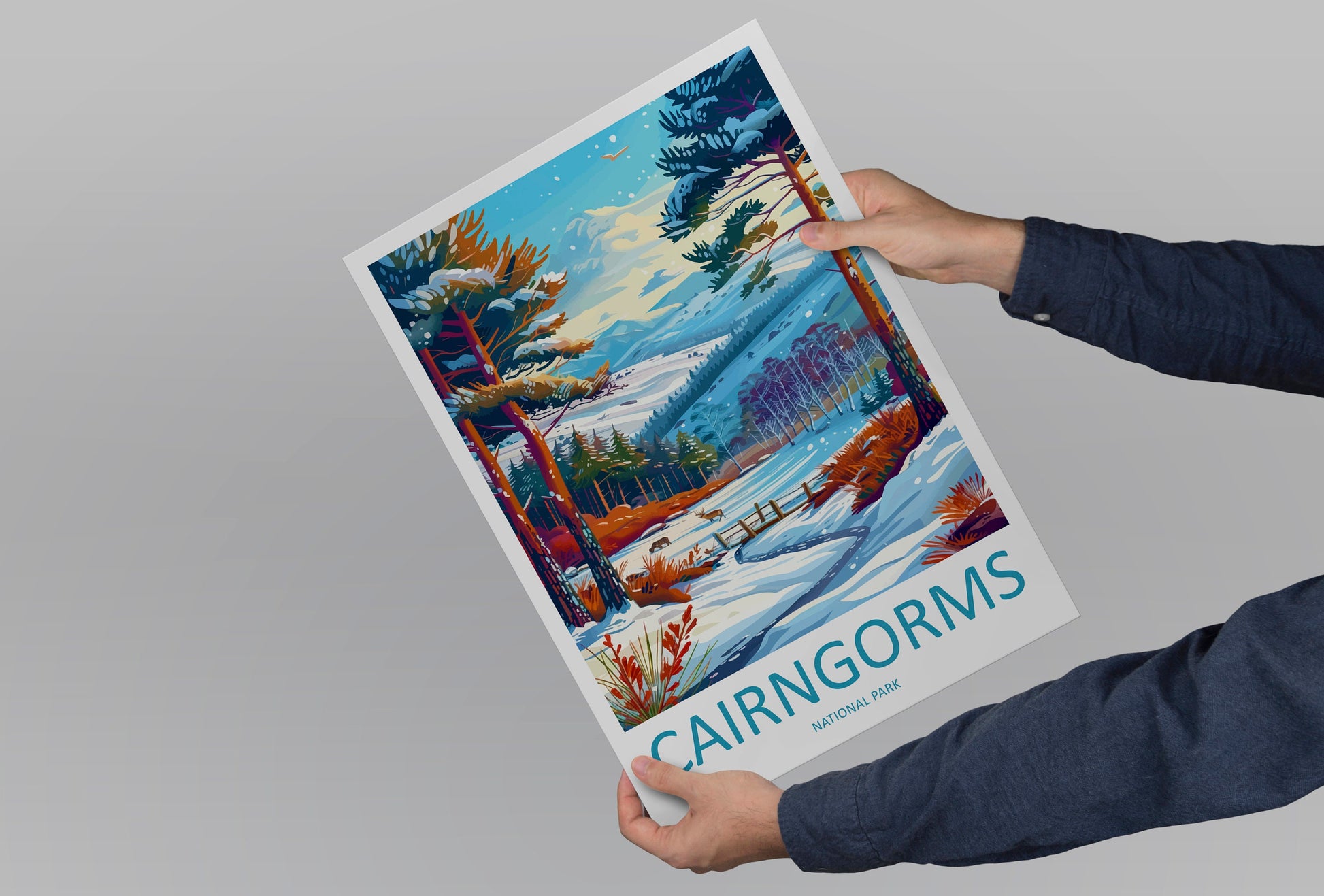 Cairngorms Print Cairngorms Home Decor Landscape Art Print Cairngorms Wall Art for Scotland Enthusiast Gift Wall Hanging Cairngorms Scotland