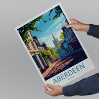 Aberdeen Print Aberdeen Home Décor Scotland City Art Print Aberdeen Wall Art for Scotland Enthusiast Gift Wall Hanging Aberdeen Cityscape