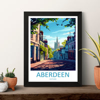 Aberdeen Print Aberdeen Home Décor Scotland City Art Print Aberdeen Wall Art for Scotland Enthusiast Gift Wall Hanging Aberdeen Cityscape