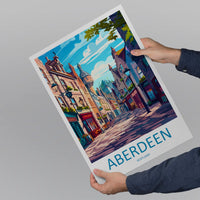 Aberdeen Print Aberdeen Home Décor Scotland City Art Print Aberdeen Wall Art for Scotland Enthusiast Gift Wall Hanging Aberdeen Cityscape