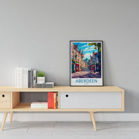 Aberdeen Print Aberdeen Home Décor Scotland City Art Print Aberdeen Wall Art for Scotland Enthusiast Gift Wall Hanging Aberdeen Cityscape