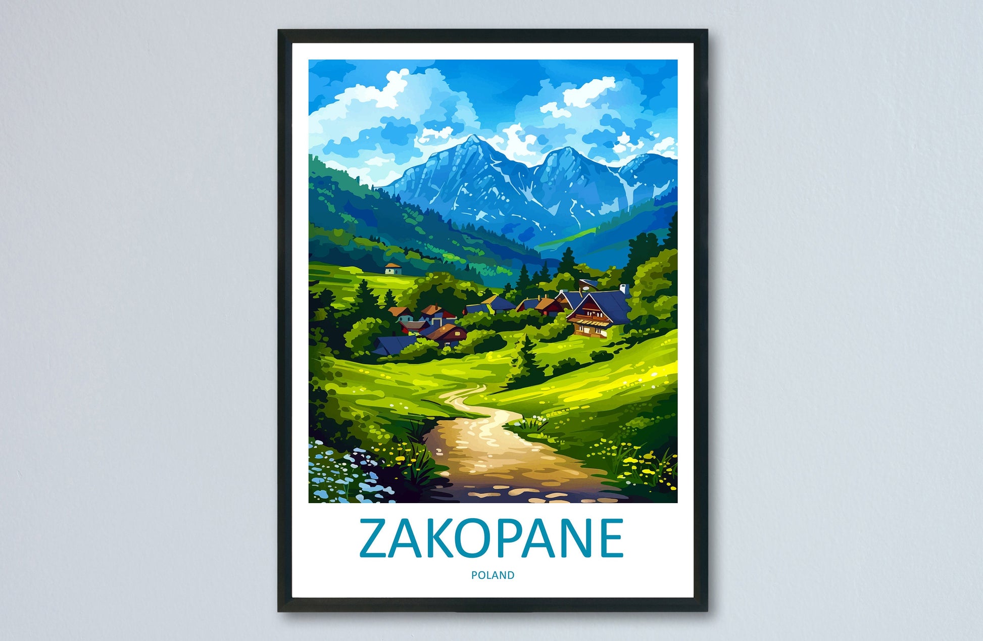 Zakopane Travel Print Zakopane Home Décor Poland Art Print Polish Wall Print For Zakopane Gift Wall Hanging Zakopane Artwork Décor