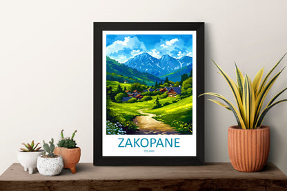 Zakopane Travel Print Zakopane Home Décor Poland Art Print Polish Wall Print For Zakopane Gift Wall Hanging Zakopane Artwork Décor