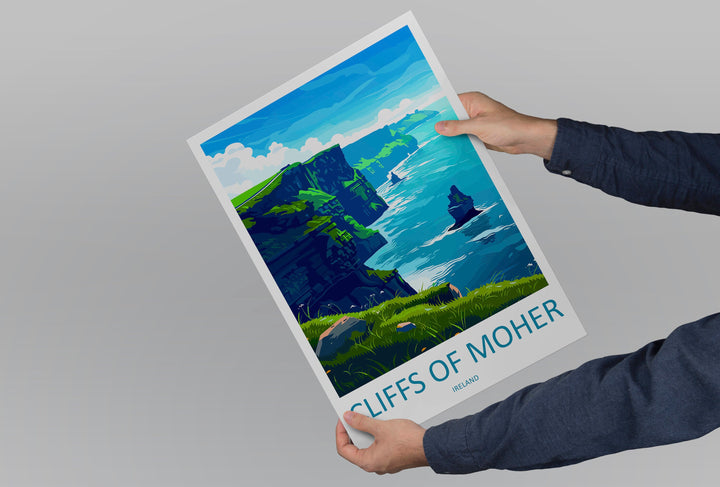 Cliffs of Moher Print Cliffs of Moher Home Décor Landscape Art Print Cliffs of Moher Wall Art for Ireland Enthusiast Gift Wall Hanging Art