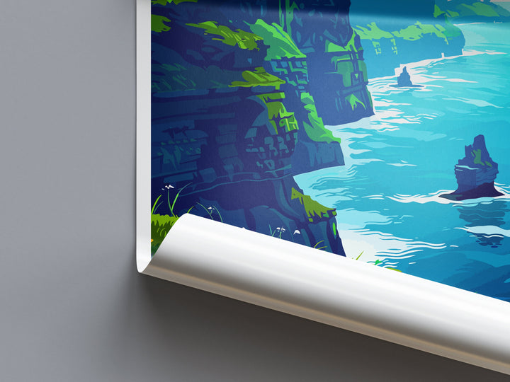 Cliffs of Moher Print Cliffs of Moher Home Décor Landscape Art Print Cliffs of Moher Wall Art for Ireland Enthusiast Gift Wall Hanging Art