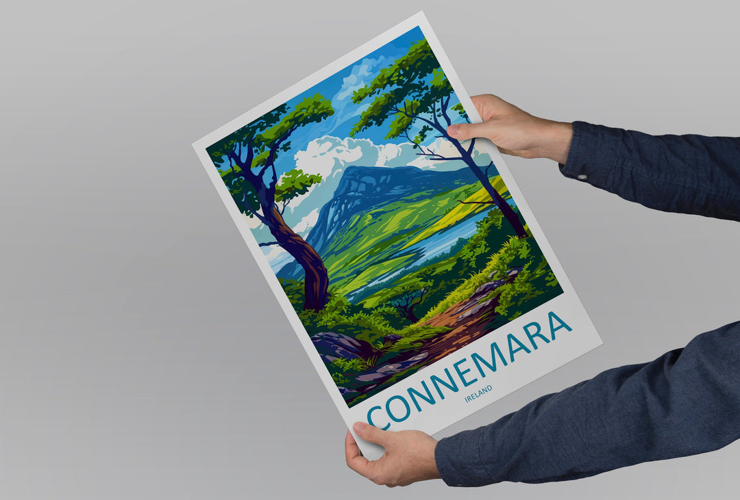 Connemara Travel Print Wall Art Connemara Wall Hanging Home Decoration Connemara Gift Art Lovers Wall Art Print Art Connemara Ireland Print