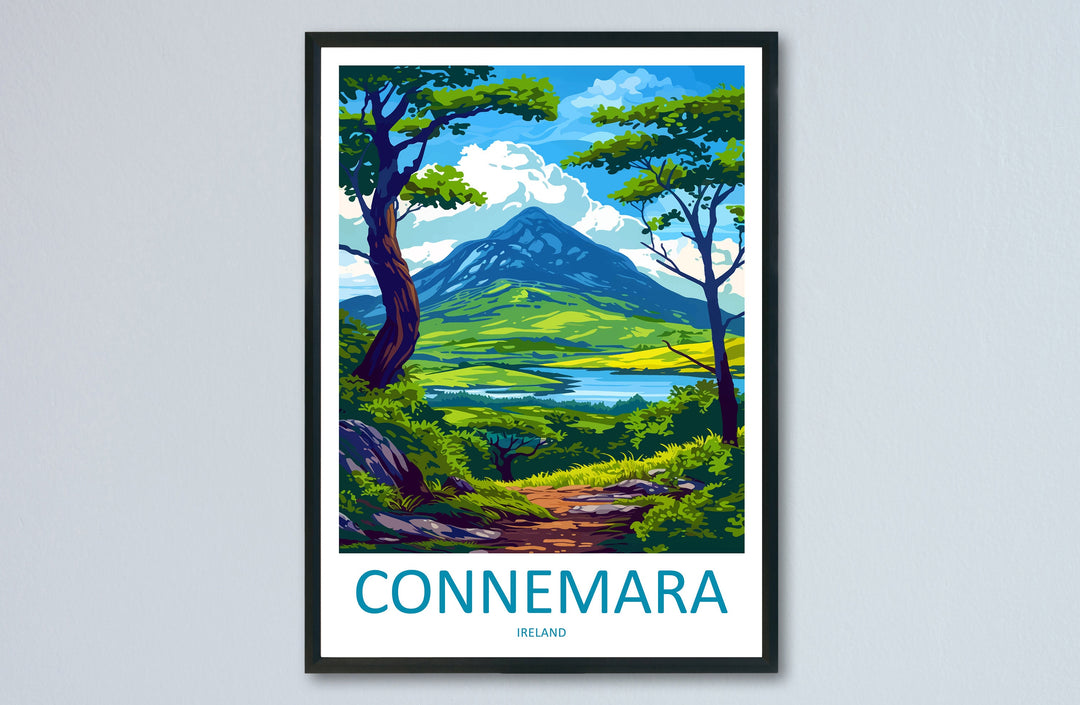 Connemara Travel Print Wall Art Connemara Wall Hanging Home Decoration Connemara Gift Art Lovers Wall Art Print Art Connemara Ireland Print