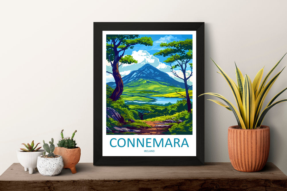 Connemara Travel Print Wall Art Connemara Wall Hanging Home Decoration Connemara Gift Art Lovers Wall Art Print Art Connemara Ireland Print