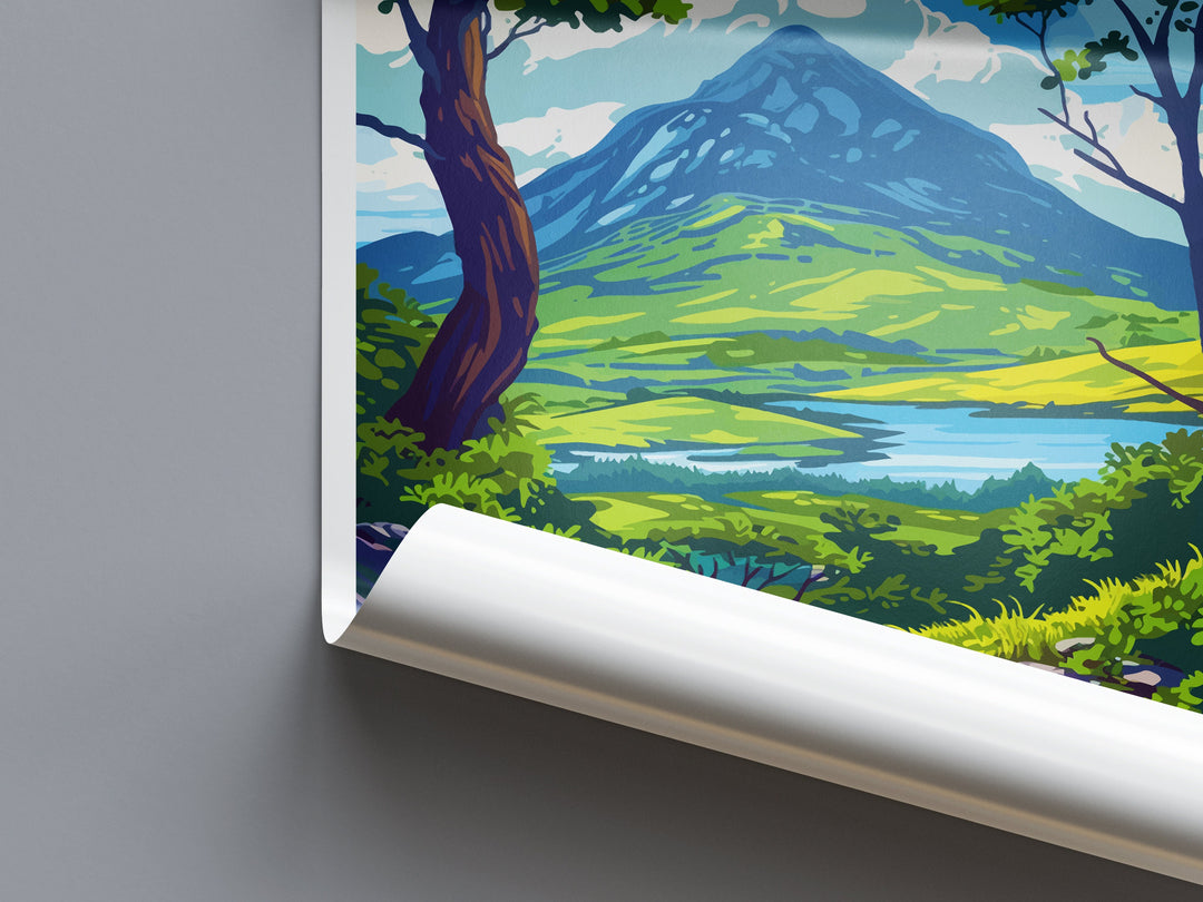 Connemara Travel Print Wall Art Connemara Wall Hanging Home Decoration Connemara Gift Art Lovers Wall Art Print Art Connemara Ireland Print
