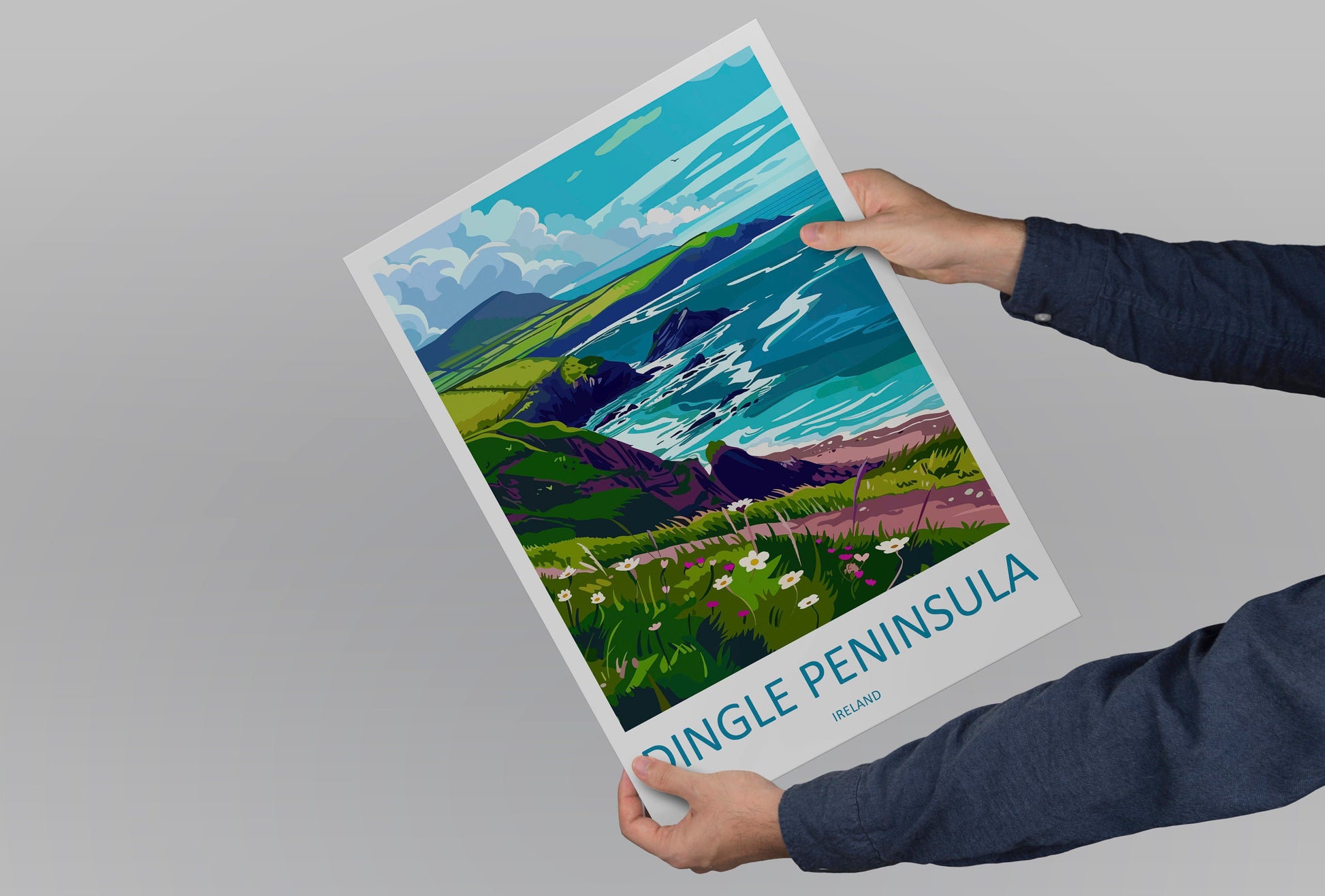 Dingle Peninsula Print Dingle Peninsula Home Decor Landscape Art Print Dingle Peninsula Wall Art for Ireland Enthusiast Gift Wall Hanging