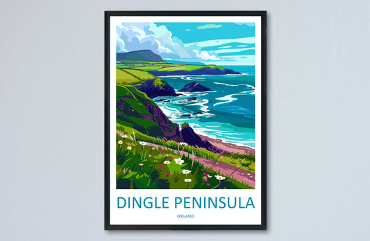 Dingle Peninsula Print Dingle Peninsula Home Decor Landscape Art Print Dingle Peninsula Wall Art for Ireland Enthusiast Gift Wall Hanging