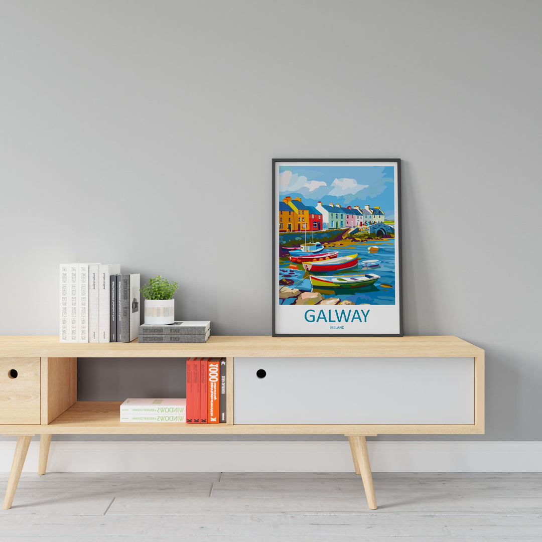 Galway Print Galway Home Decor Galway Square Art Print Galway Wall Art for Ireland Enthusiast Gift Wall Hanging Galway Ireland Wall Décor