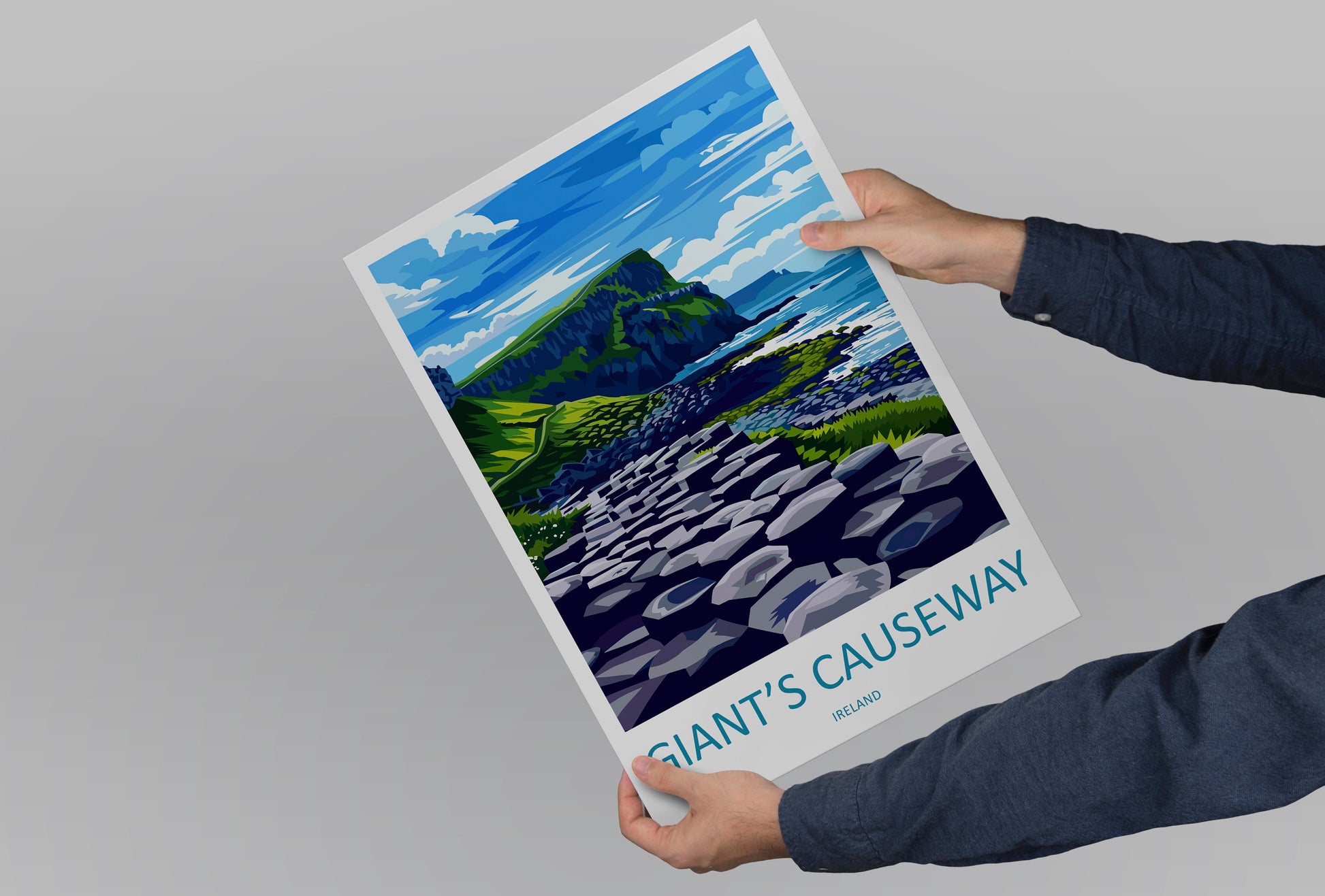 Giant's Causeway Print Giant's Causeway Home Décor Landscape Print Giant's Causeway Wall Art Northern Ireland Enthusiast Gift Wall Hanging