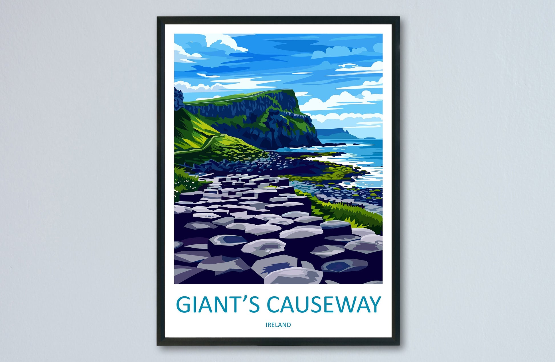 Giant's Causeway Print Giant's Causeway Home Décor Landscape Print Giant's Causeway Wall Art Northern Ireland Enthusiast Gift Wall Hanging