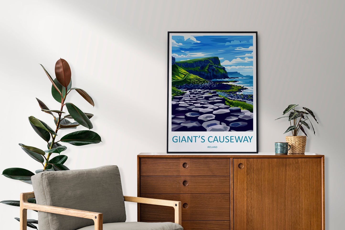 Giant's Causeway Print Giant's Causeway Home Décor Landscape Print Giant's Causeway Wall Art Northern Ireland Enthusiast Gift Wall Hanging