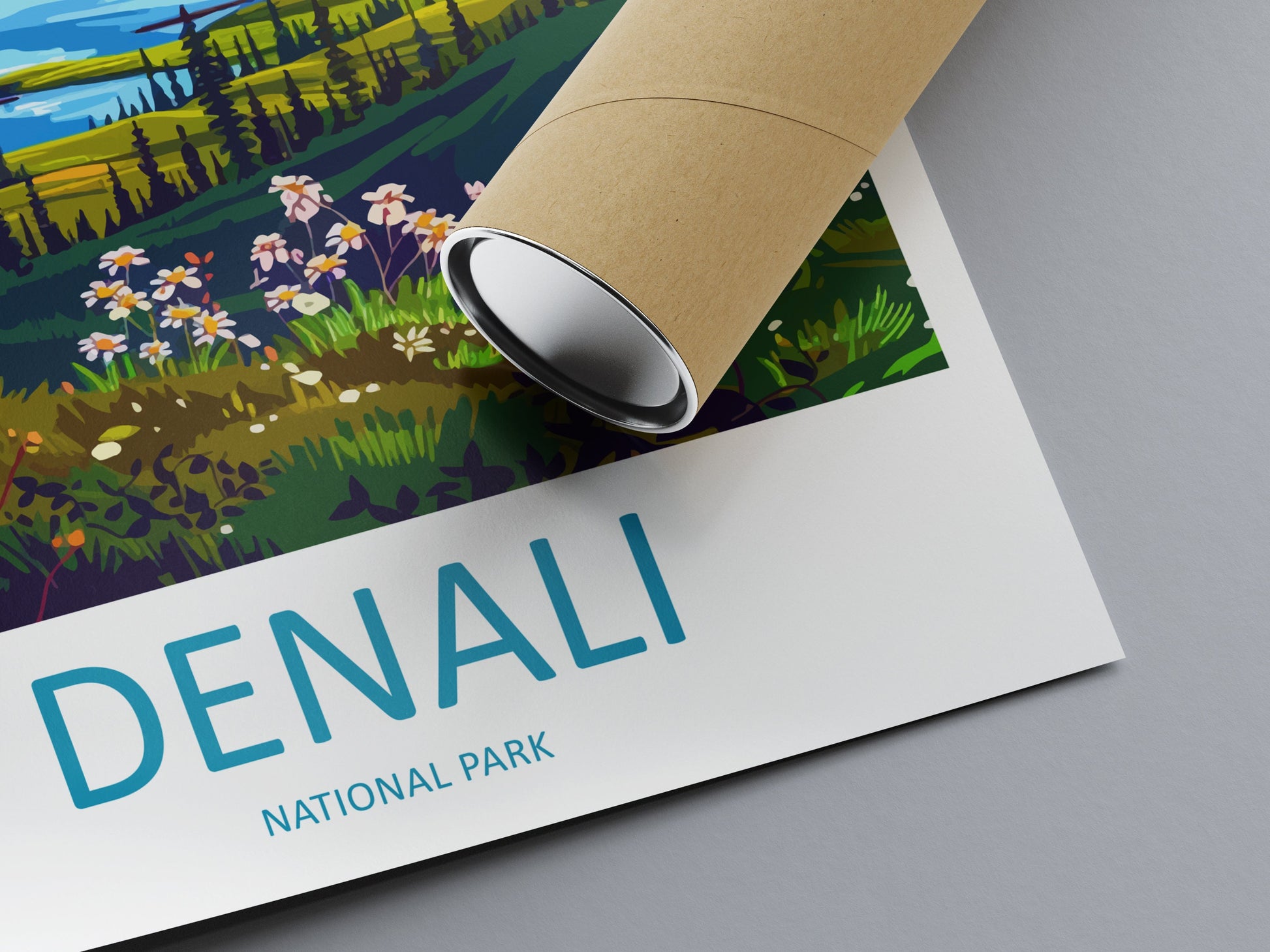 Denali National Park Travel Print Wall Art Denali Wall Hanging Home Décor Denali Gift Art Lovers Alaska Art Lover Gift Denali