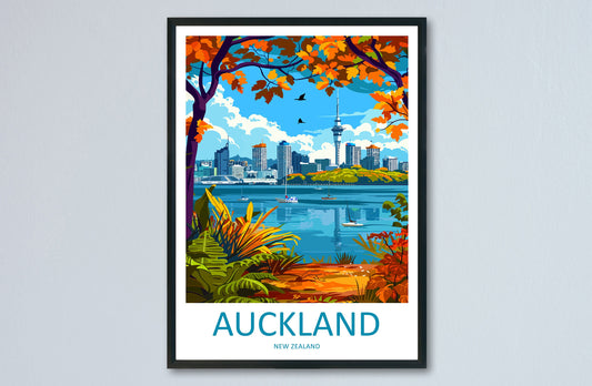 Auckland Travel Print Wall Art Auckland Wall Hanging Home Décor Auckland Gift Art Lovers New Zealand Art Lover Gift Print Auckland Wall Art