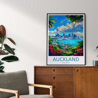 Auckland Travel Print Wall Art Auckland Wall Hanging Home Décor Auckland Gift Art Lovers New Zealand Art Lover Gift Print Auckland Wall Art