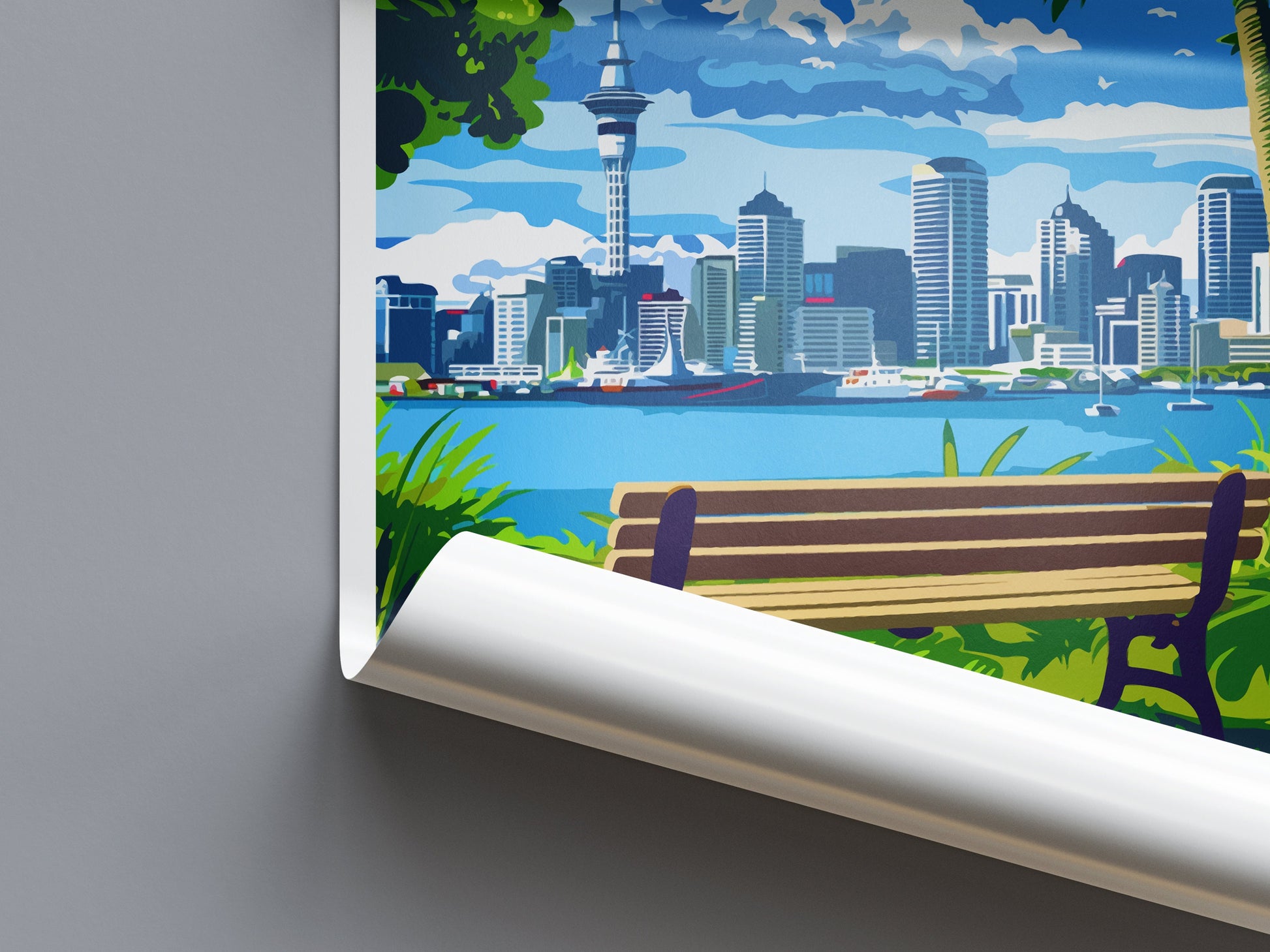Auckland Travel Print Wall Art Auckland Wall Hanging Home Décor Auckland Gift Art Lovers New Zealand Art Lover Gift Print Auckland Wall Art