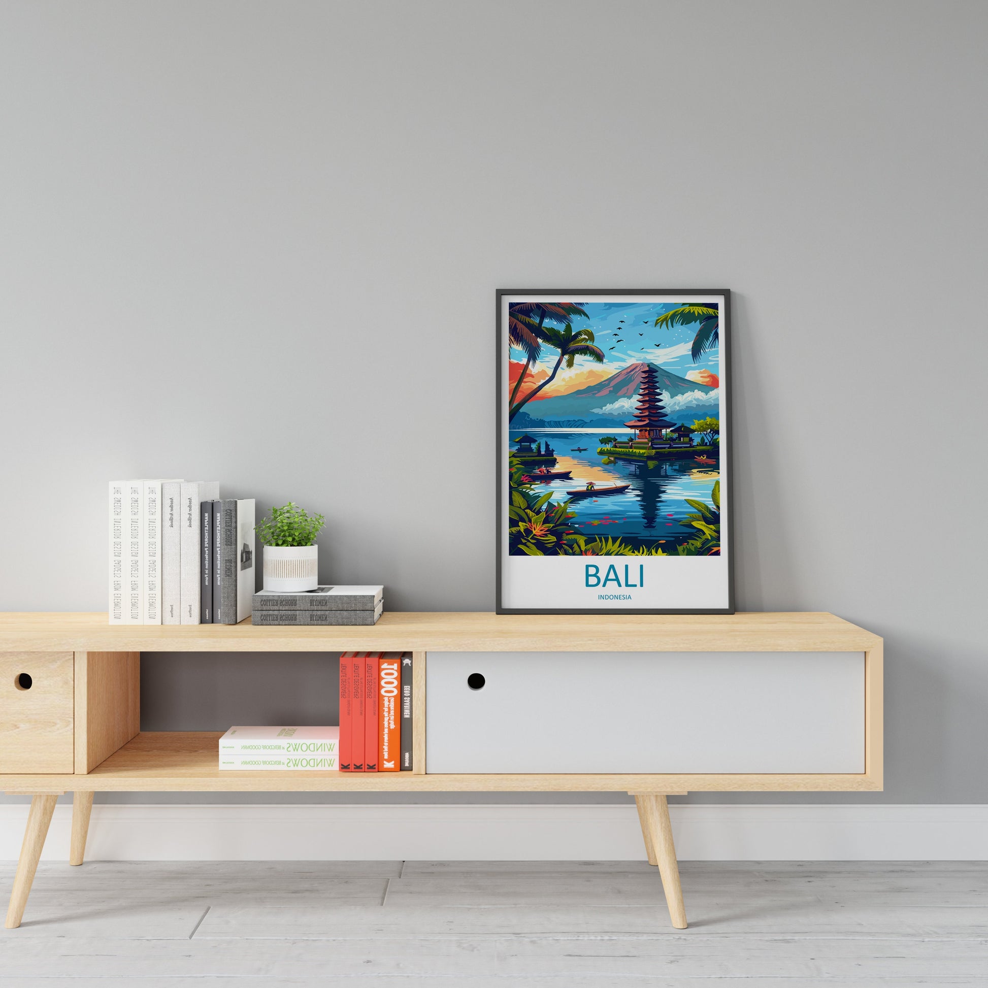 Bali Travel Print Wall Art Bali Wall Hanging Home Décor Bali Gift Art Lovers Indonesia Art Lover Gift Bali Travel Art Poster