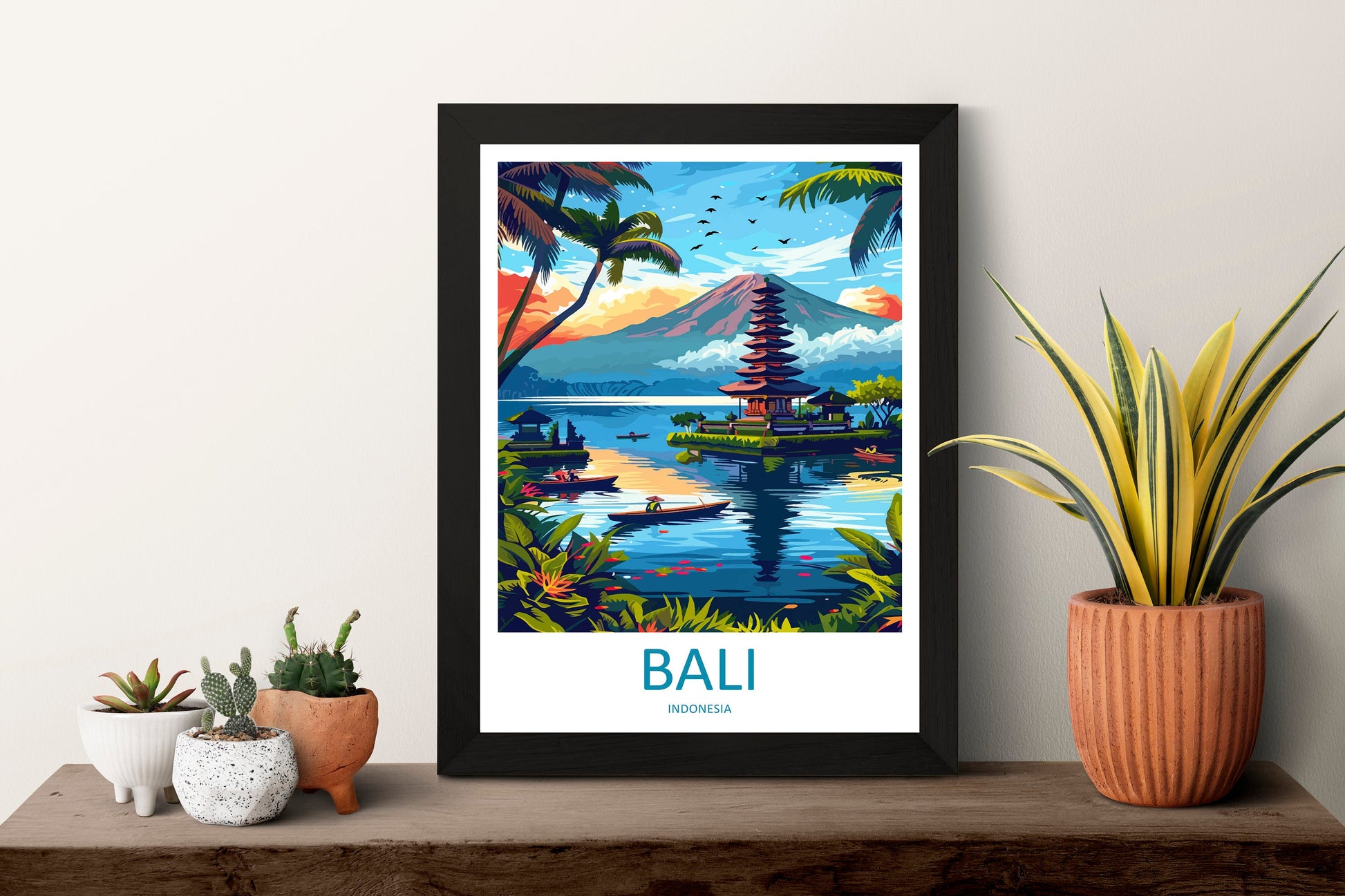 Bali Travel Print Wall Art Bali Wall Hanging Home Décor Bali Gift Art Lovers Indonesia Art Lover Gift Bali Travel Art Poster