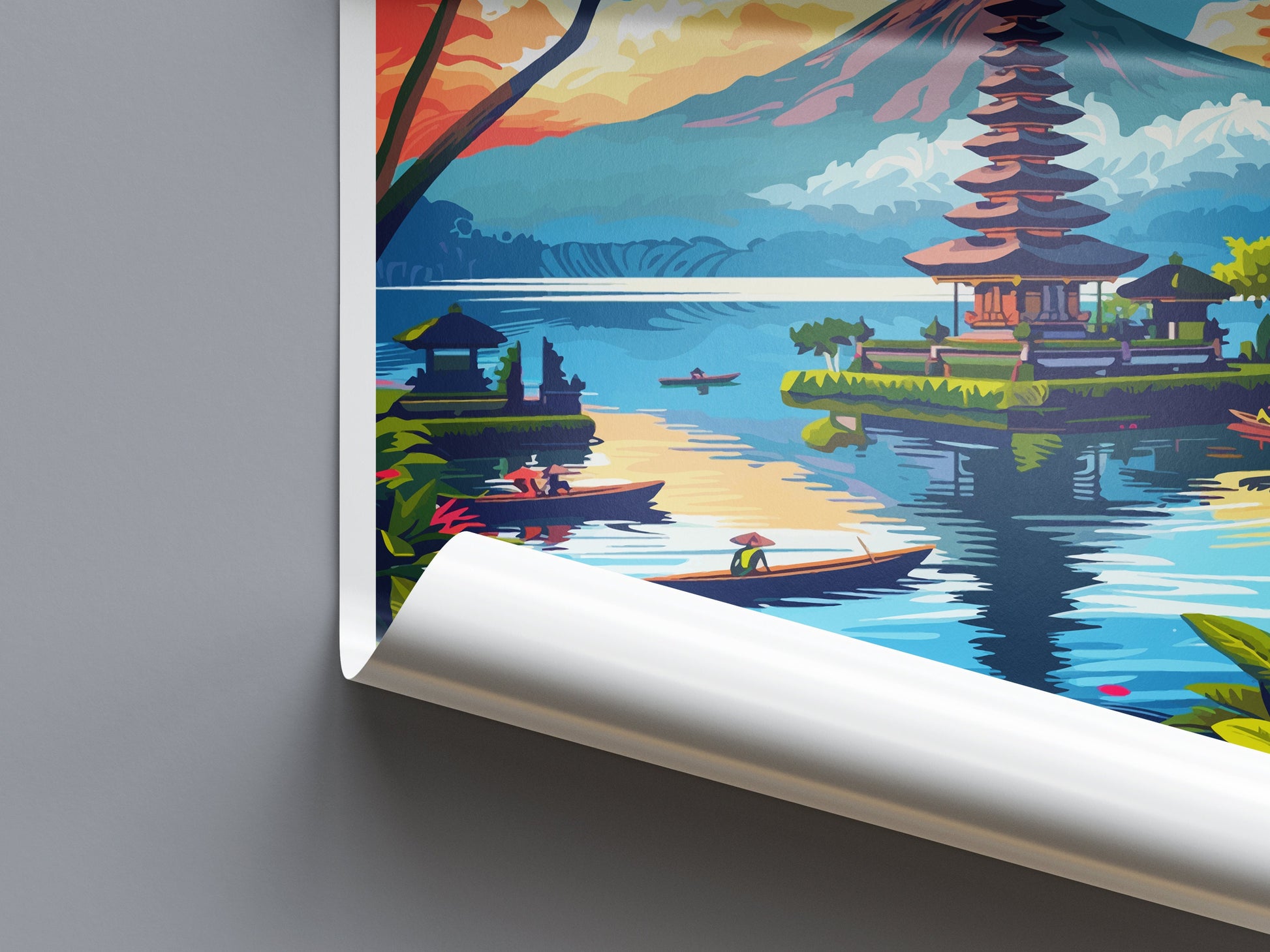 Bali Travel Print Wall Art Bali Wall Hanging Home Décor Bali Gift Art Lovers Indonesia Art Lover Gift Bali Travel Art Poster