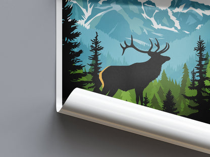 Banff National Park Travel Print Wall Art Banff Wall Hanging Home Décor Banff Gift Art Lovers Canada Art Lover Gift