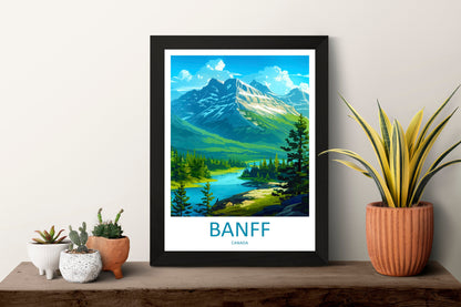 Banff National Park Travel Print Wall Art Banff Wall Hanging Home Décor Banff Gift Art Lovers Canada Art Lover Gift