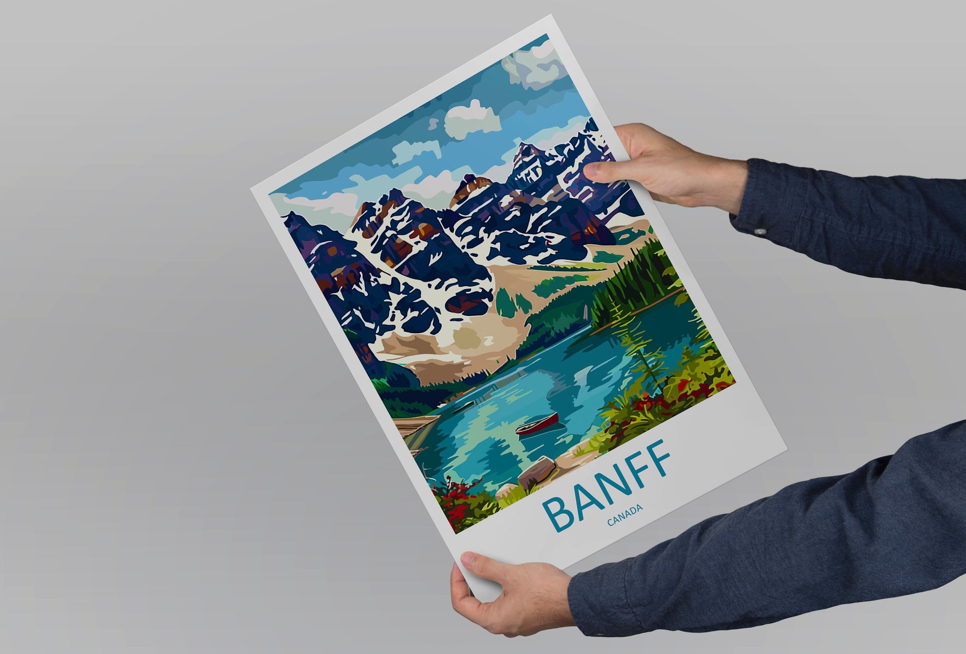 Banff National Park Travel Print Wall Art Banff Wall Hanging Home Décor Banff Gift Art Lovers Canada Art Lover Gift