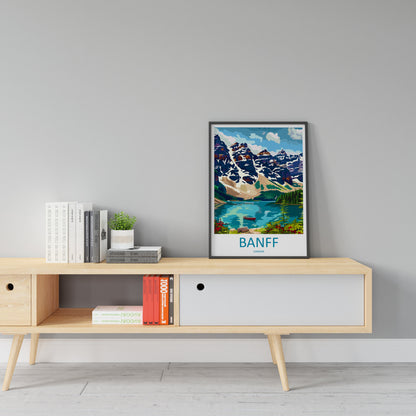 Banff National Park Travel Print Wall Art Banff Wall Hanging Home Décor Banff Gift Art Lovers Canada Art Lover Gift