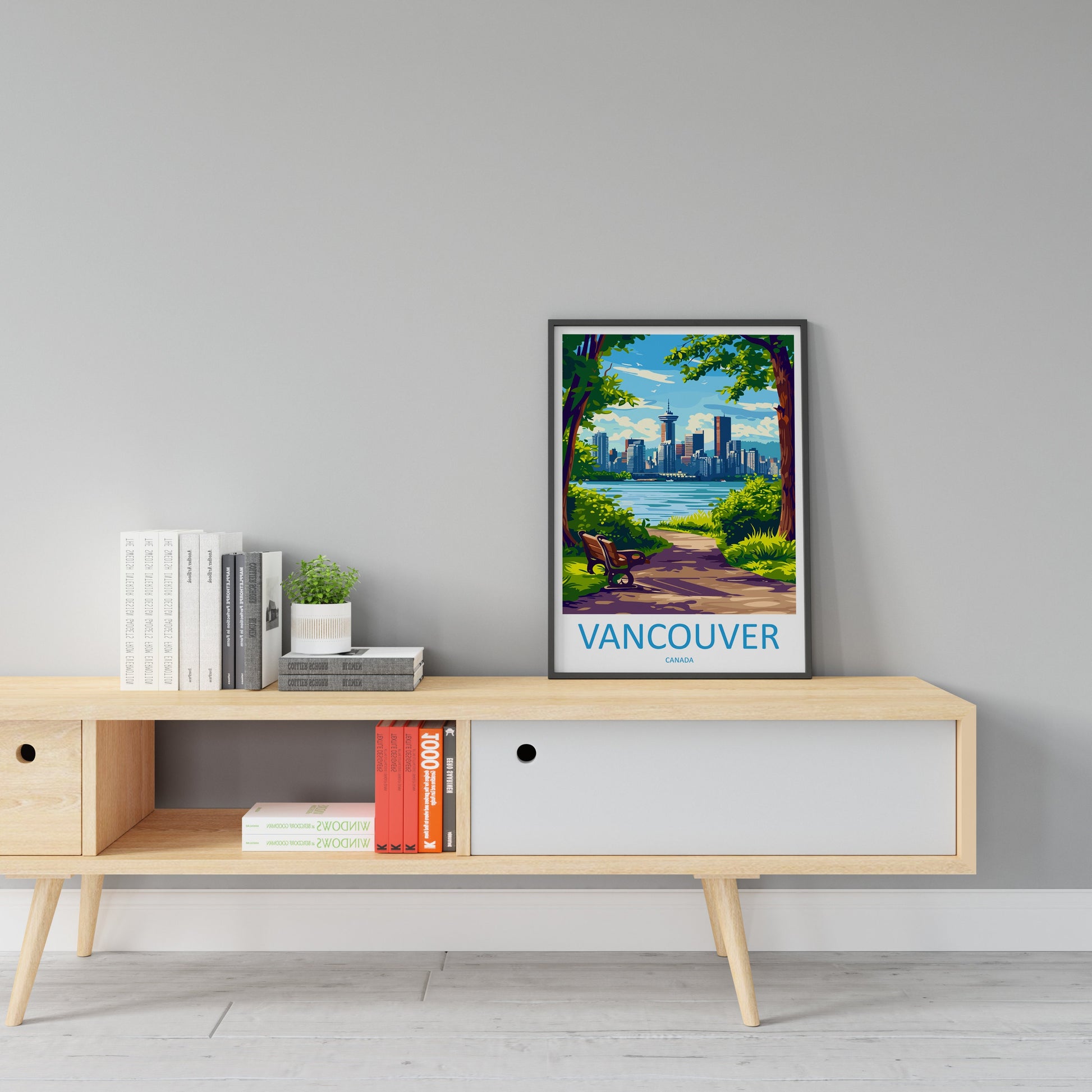 Vancouver Travel Print Wall Art Vancouver Wall Hanging Home Décor Vancouver Gift Art Lovers Canada Art Lover Gift Vancouver Gift