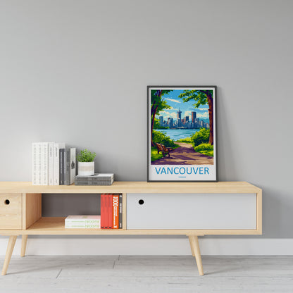 Vancouver Travel Print Wall Art Vancouver Wall Hanging Home Décor Vancouver Gift Art Lovers Canada Art Lover Gift Vancouver Gift