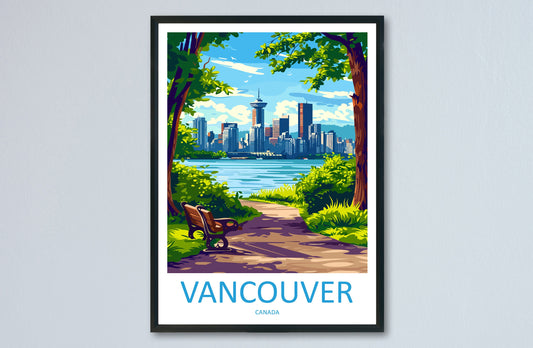 Vancouver Travel Print Wall Art Vancouver Wall Hanging Home Décor Vancouver Gift Art Lovers Canada Art Lover Gift Vancouver Gift