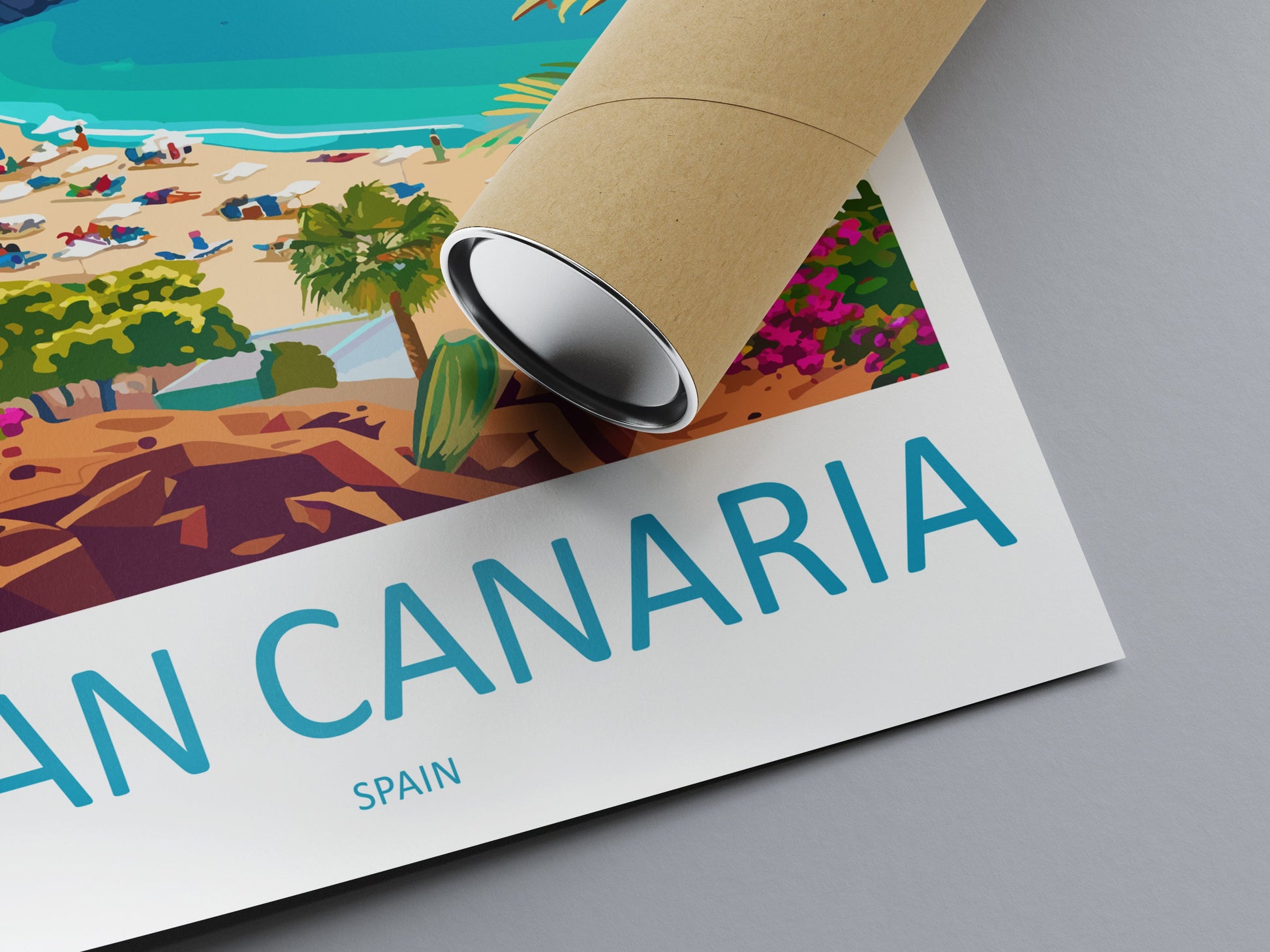 Gran Canaria Travel Print Wall Art Gran Canaria Wall Hanging Home Décor Gran Canaria Gift Art Lovers Spain Art Lover Gift Gran Canaria Print