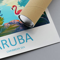 Aruba Travel Print Wall Art Aruba Wall Hanging Home Décor Aruba Gift Art Lovers Wall Art Caribbean Travel Print Aruba Decor
