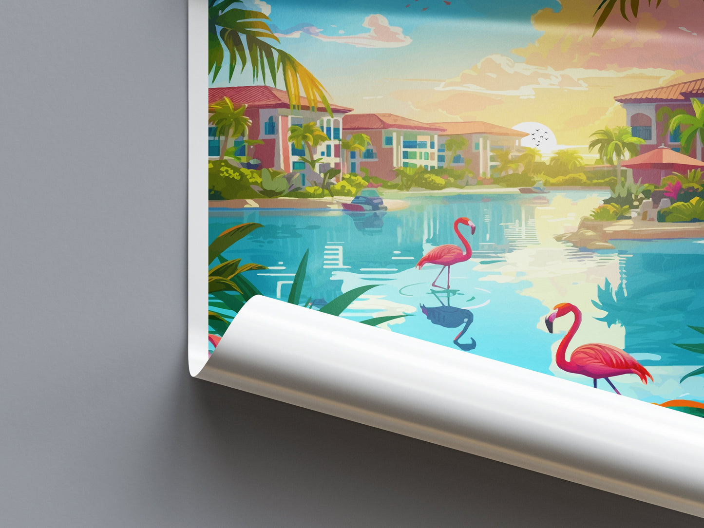 Aruba Travel Print Wall Art Aruba Wall Hanging Home Décor Aruba Gift Art Lovers Wall Art Caribbean Travel Print Aruba Decor