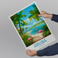 Aruba Travel Print Wall Art Aruba Wall Hanging Home Décor Aruba Gift Art Lovers Wall Art Caribbean Travel Print Aruba Decor