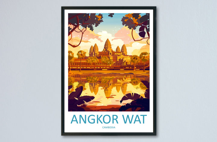 Angkor Wat Travel Print Wall Art Angkor Wat Wall Hanging Home Décor Angkor Wat Gift Art Lovers Cambodia Art Lover Gift